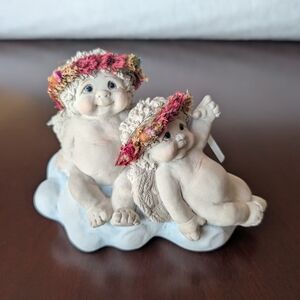 SIGNED Dreamsicles Cherub Figurine Collectible "Star Gazers"